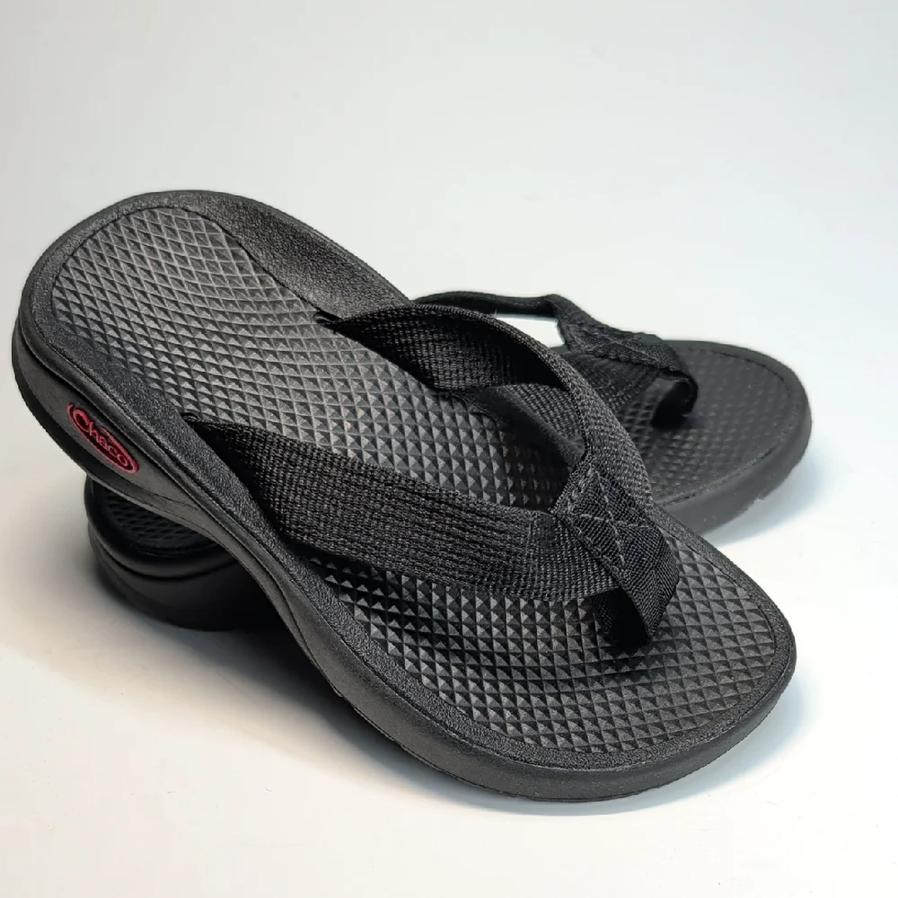 Chaco Kids Black Webbed Flip Flop Sandals
